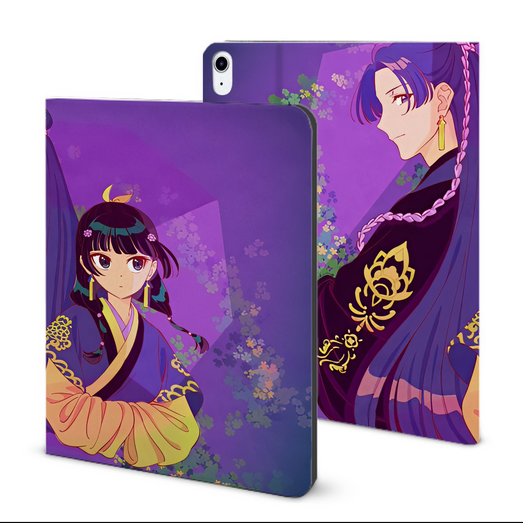 （画像用） 薬屋のひとりごと The Apothecary Diaries IPad ケース ブック型 PUレザー TPU 耐衝撃 軽量 薄型 ペン収納なし 全面保護 IPad 各モデル対応